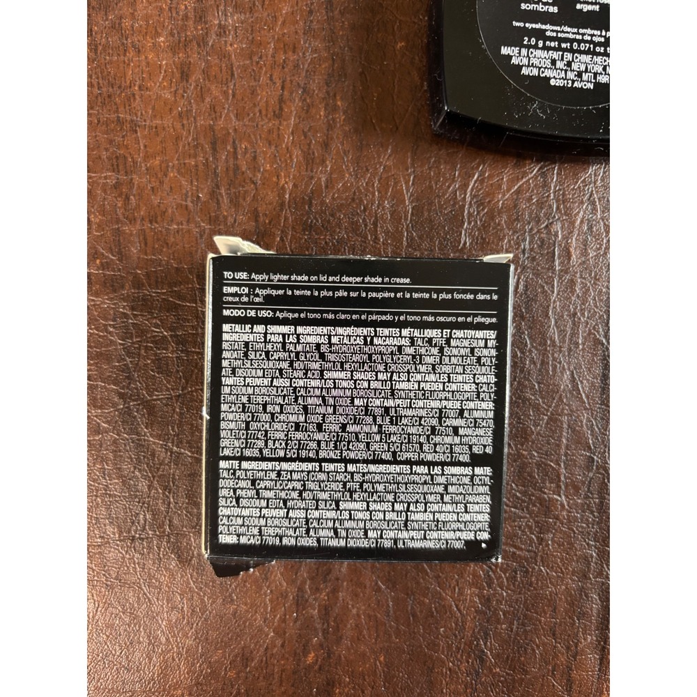 Avon True Color Eyeshadow Duo Grey Matters Pink Glow Silver F0373 New Box Wear - Picture 7 of 9